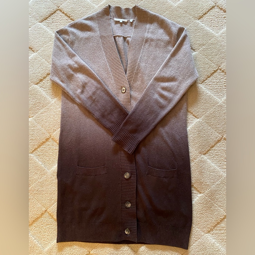 Brown cashmere ombré Women's Cardigan